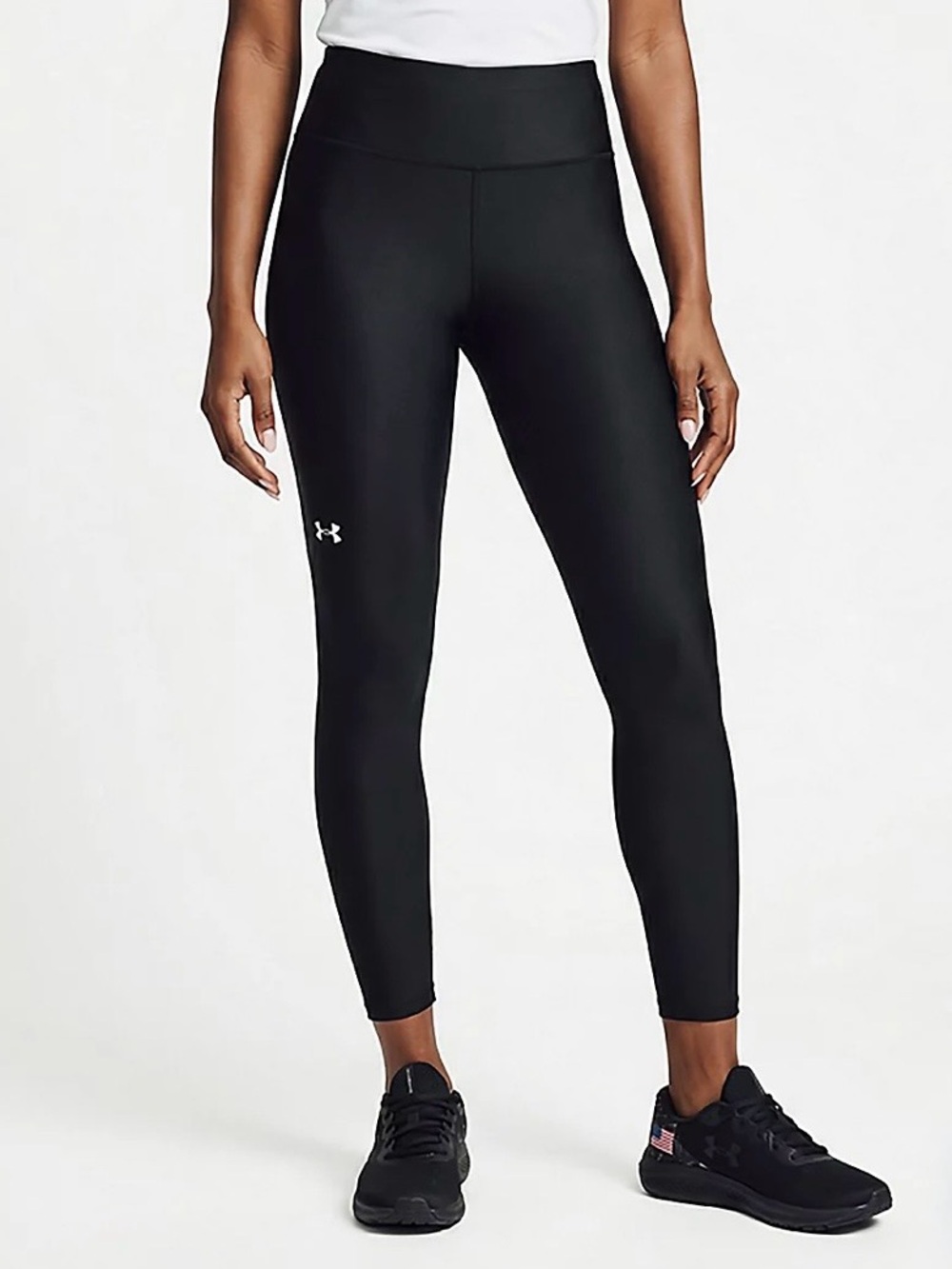 Under Armour HeatGear High Rise Compression Leggings- Black